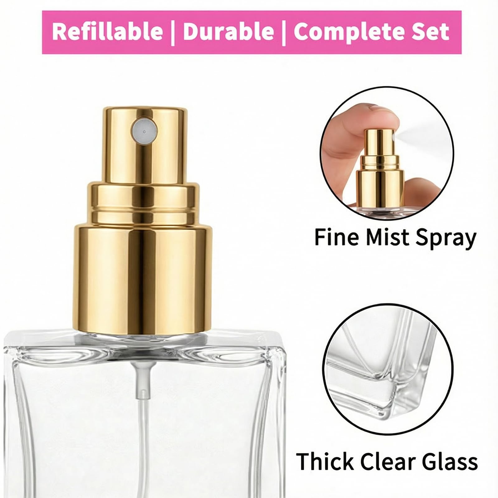 Frascos de perfume de vidro tr - Perfume X avaliação e preço